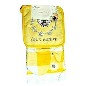 Winnie the Pooh Bees Honey Pot Kitchen Towel Pot Holder Oven Mitt 3-Pack Gift